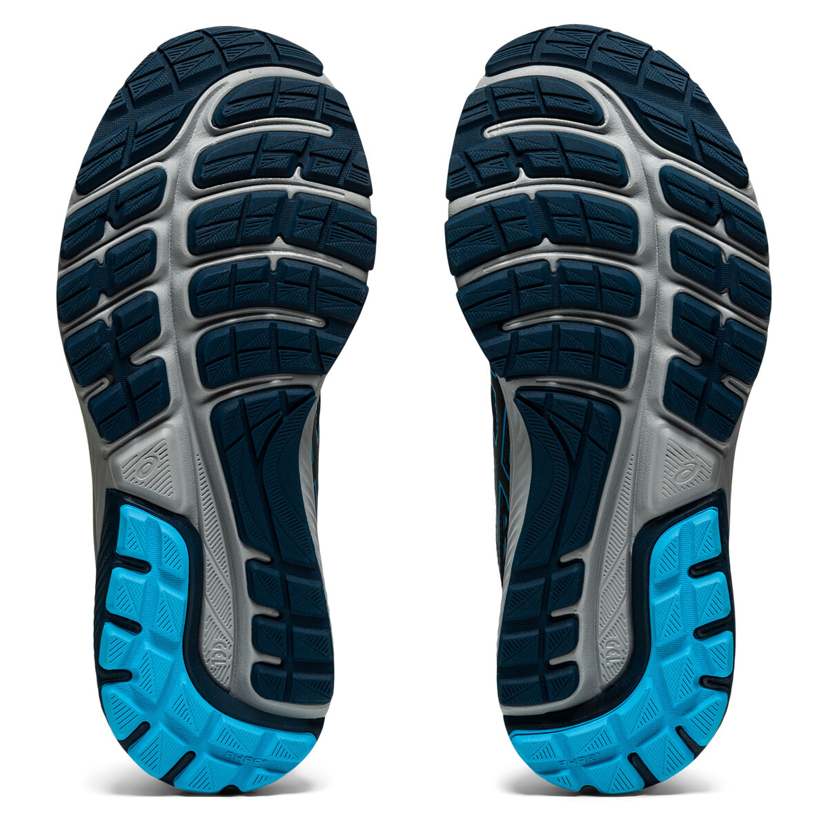asics navy blue running shoes