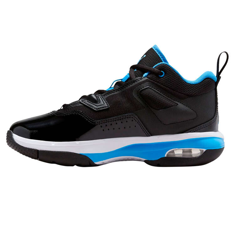 Jordan Stay Loyal 3 GS Basketball Shoes Black/Blue US 4, Black/Blue, rebel_hi-res