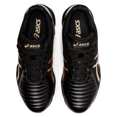 Asics Lethal Ultimate Kids Football Boots, Black/Gold, rebel_hi-res