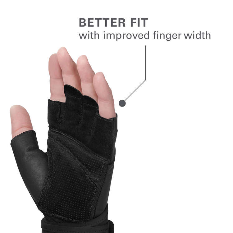 Harbinger Womens Pro Wristwrap Gloves, Black, rebel_hi-res