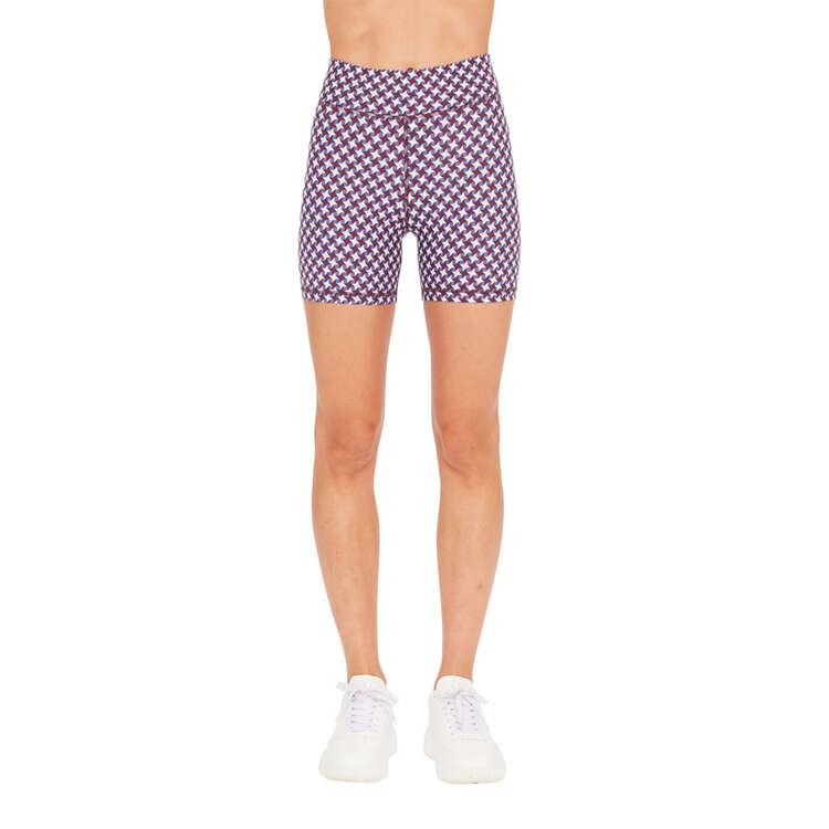 The Upside Womens Interstella 6 Inch Spin Shorts, Multi, rebel_hi-res