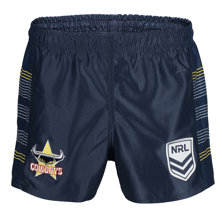 North Queensland Cowboys Mens Home Supporter Shorts Navy S, Navy, rebel_hi-res