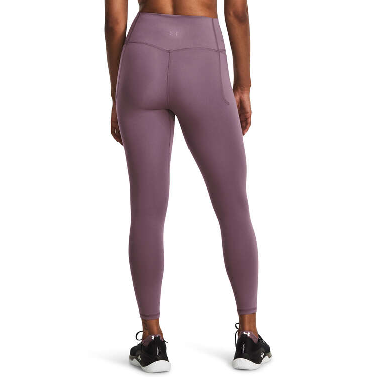 Under Armour Womens Meridian Ankle Tights, Purple, rebel_hi-res