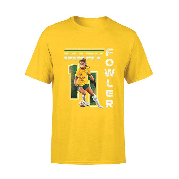 Mary Fowler Kids Football Supporter Tee, Gold, rebel_hi-res