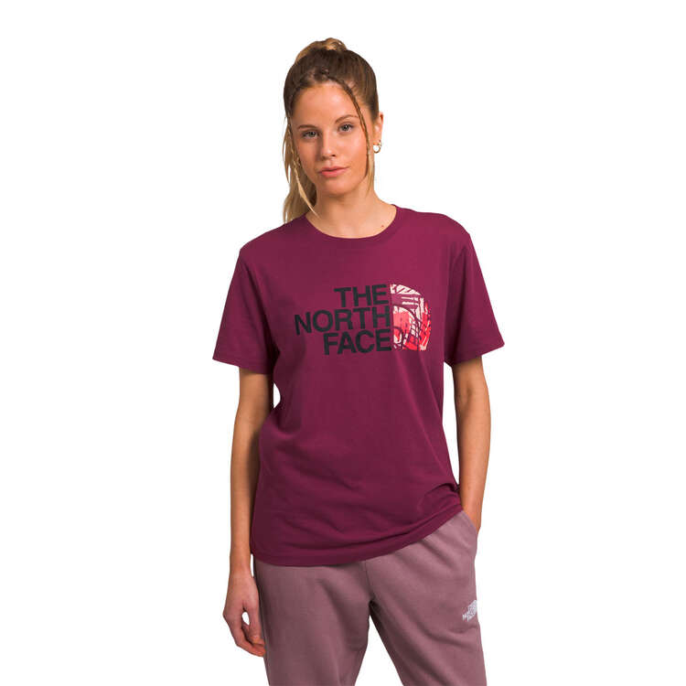 The North Face Womens Half Dome Tee, Berry, rebel_hi-res