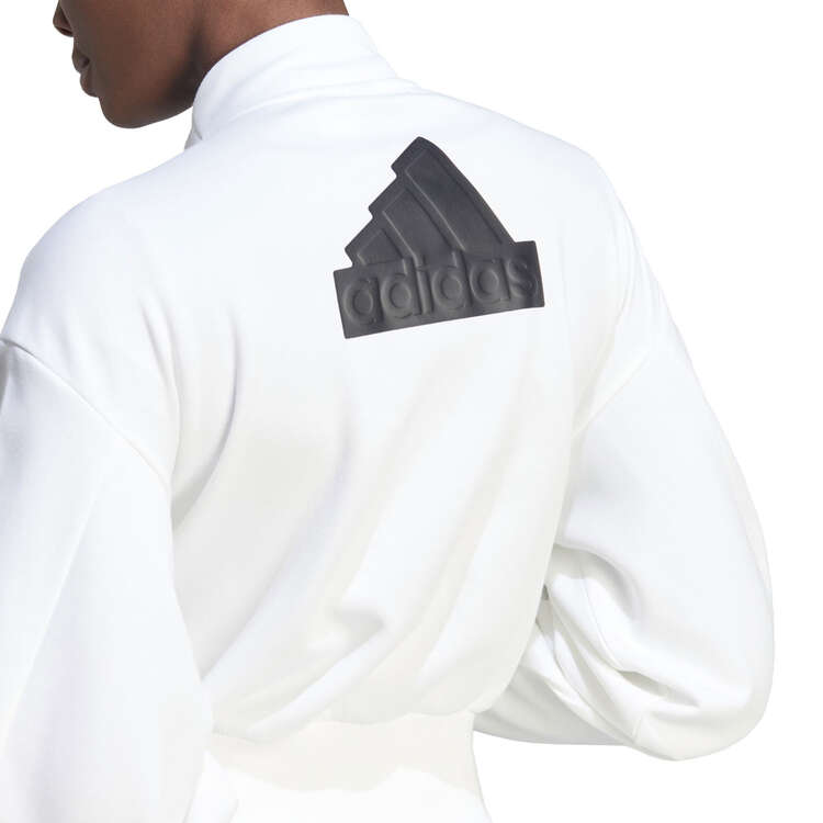 adidas Womens Future Icons Badge of Sport Bomber Jacket White M, White, rebel_hi-res