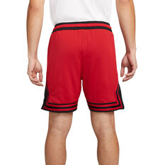 Jordan Mens Dri-FIT Air Diamond Shorts, Red/Black, rebel_hi-res