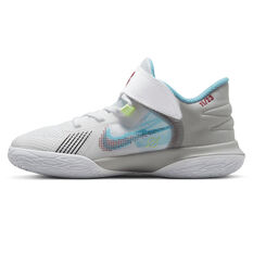 Nike Kyrie Flytrap 5 Kids Basketball Shoes White/Grey US 11, White/Grey, rebel_hi-res