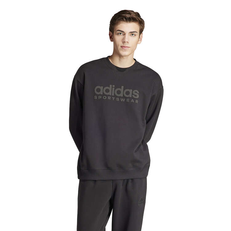 adidas Mens ALL SZN Graphic Sweatshirt, Black, rebel_hi-res