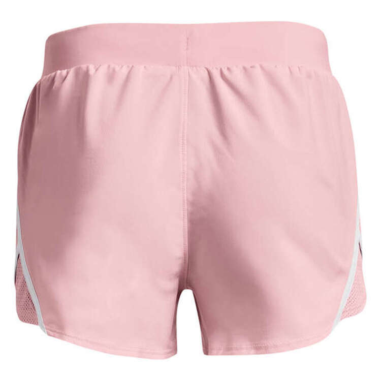 Under Armour Girls Fly By Shorts, Pink, rebel_hi-res