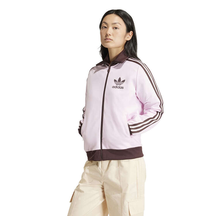 adidas Originals Womens Beckenbauer Track Jacket Pink XS, Pink, rebel_hi-res