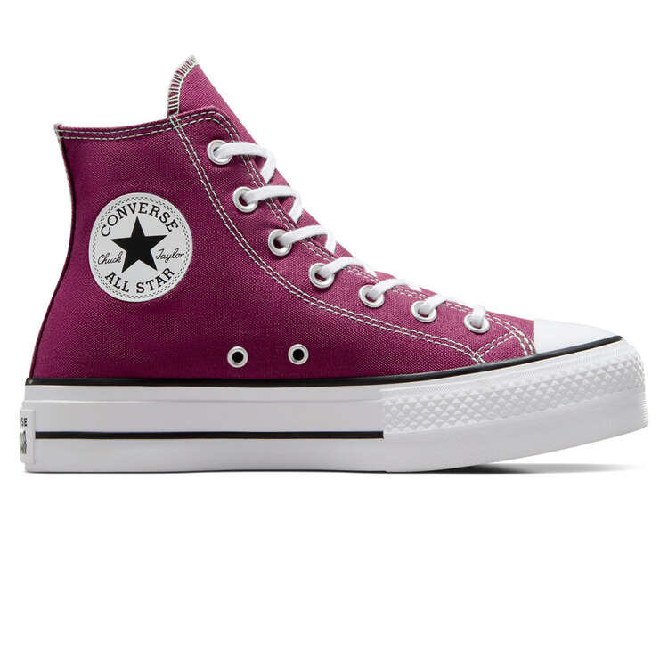 Converse Chuck Taylor All Star Lift High Womens Casual Shoes Berry/White US 6, Berry/White, rebel_hi-res