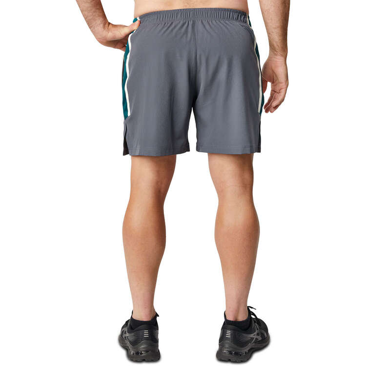 Wallabies 2023 Mens Gym Shorts, Grey, rebel_hi-res