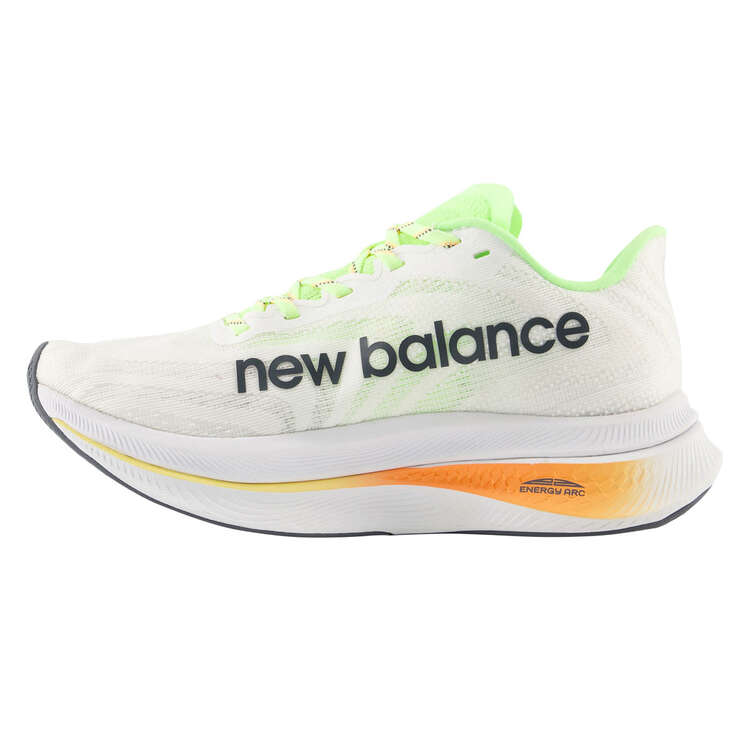 New Balance FuelCell SuperComp Trainer v2 Womens Running Shoes White/Orange US 6, White/Orange, rebel_hi-res