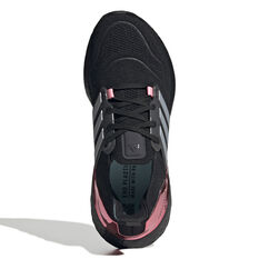 adidas Ultraboost 22 Womens Running Shoes, Black/Pink, rebel_hi-res