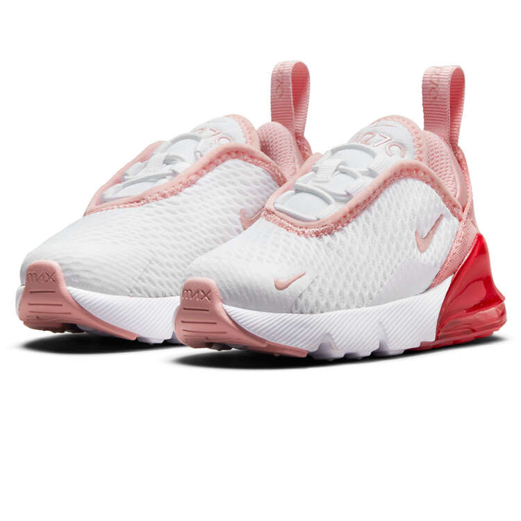 Nike Air Max 270 Toddlers Shoes White/Pink US 7, White/Pink, rebel_hi-res