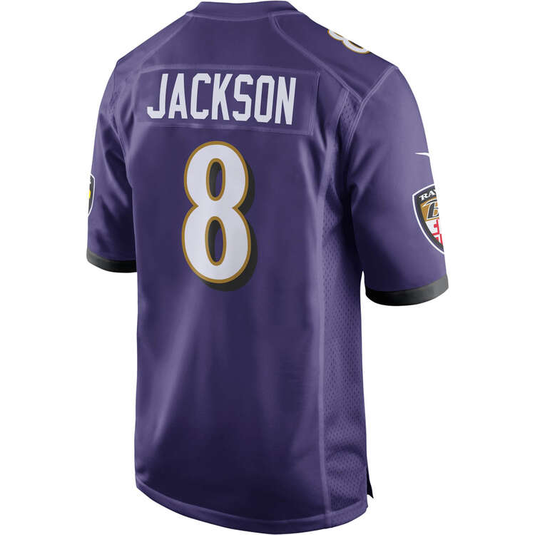 Baltimore Ravens Lamar Jackson 2022/23 Mens Jersey Purple S, Purple, rebel_hi-res