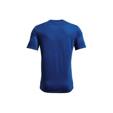 Under Armour Mens Sportstyle Logo Tee Blue S, Blue, rebel_hi-res