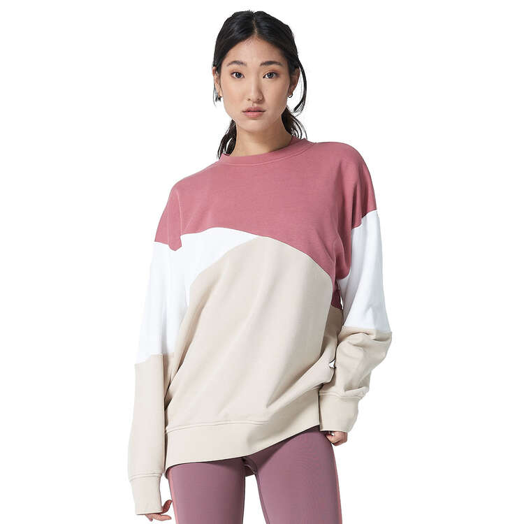 Ell & Voo Womens Bea Oversized Sweatshirt Multi XXS, Multi, rebel_hi-res