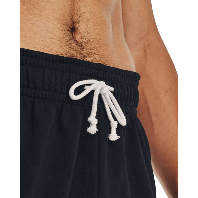 Under Armour UA Rival Terry 6-inch Shorts, Black, rebel_hi-res
