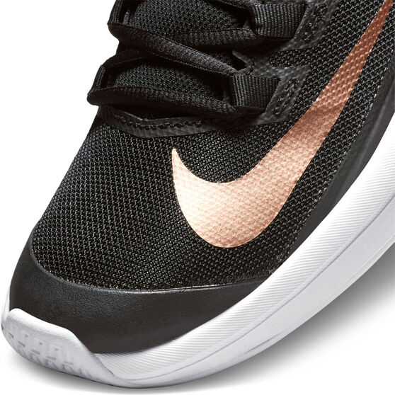 NikeCourt Vapor Lite Womens Hard Court Tennis Shoes, Black/Bronze, rebel_hi-res