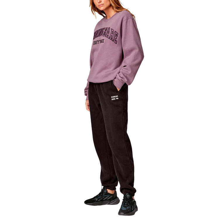Running Bare Womens Legacy 2.0 Crew Sweatshirt, Purple, rebel_hi-res