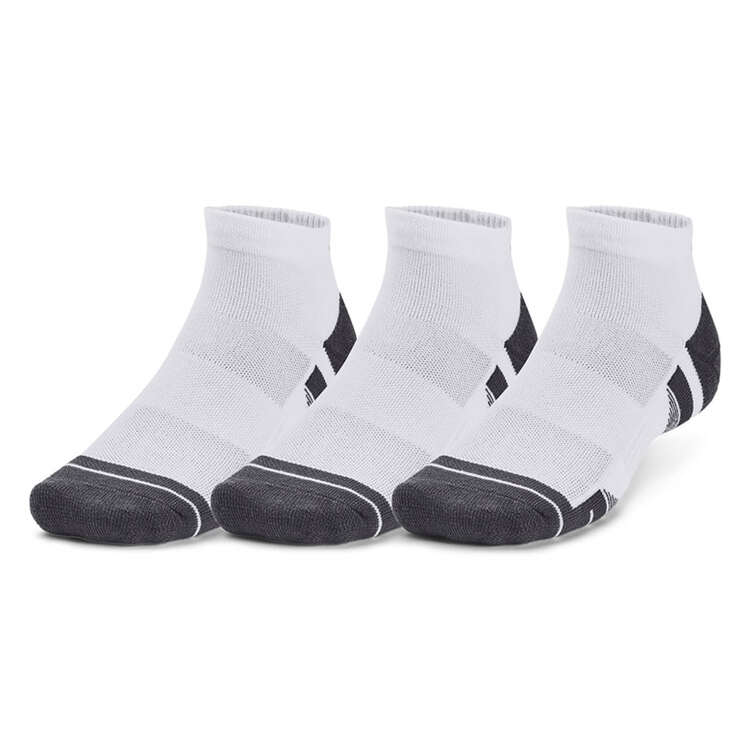 Under Armour Performance Tech Low Socks 3-Pack, White, rebel_hi-res