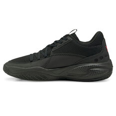 Puma Court Rider Pop Basketball Shoes Black/Blue US 7, Black/Blue, rebel_hi-res