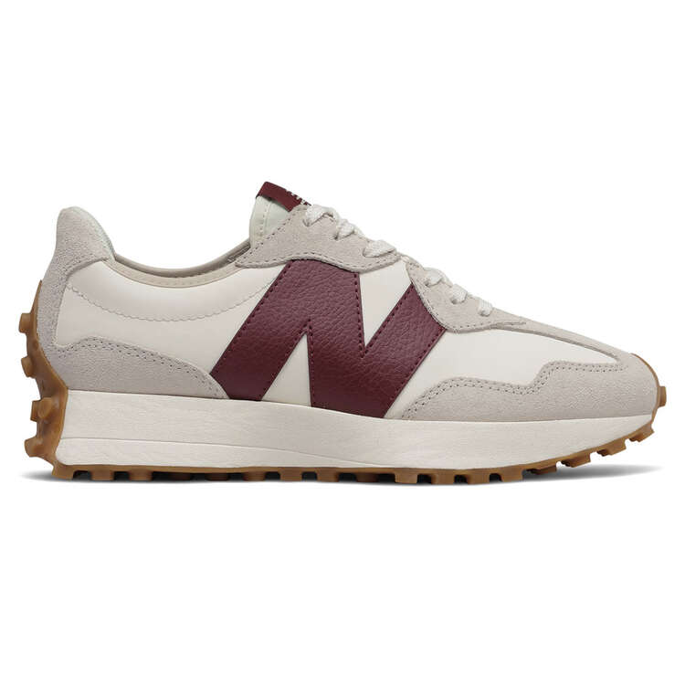 New Balance 327 V1 Womens Casual Shoes, White/Berry, rebel_hi-res