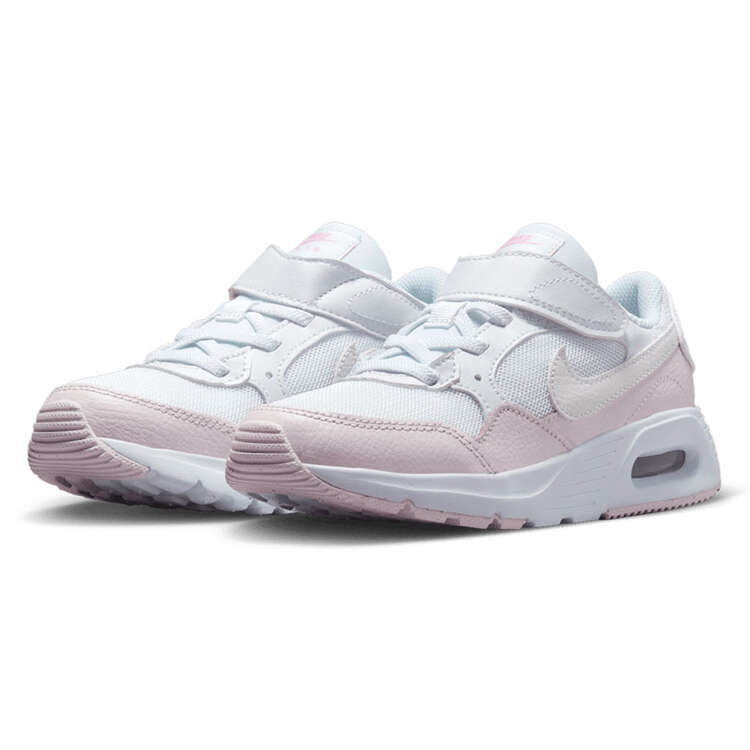Nike Air Max SC PS Kids Casual Shoes, White/Pink, rebel_hi-res
