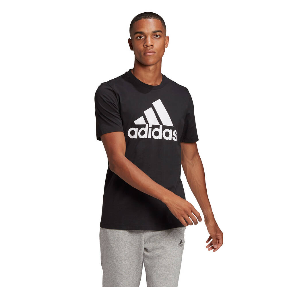 adidas Men's 3-Stripes T-Shirt - Black Small