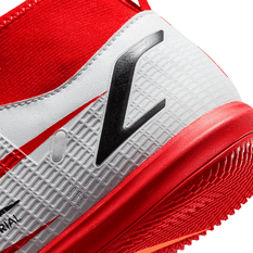 Nike Mercurial Superfly 8 Academy CR7 Kids Indoor Soccer Shoes Red/Black US 1, Red/Black, rebel_hi-res