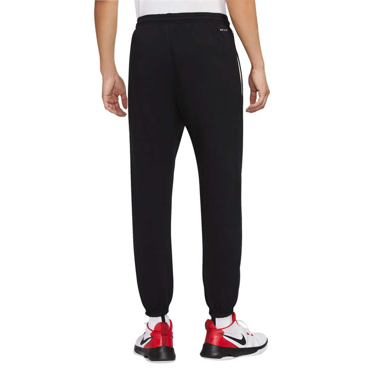 Nike Mens Standard Issue Dri-FIT Basketball Pants, Black/Ivory, rebel_hi-res