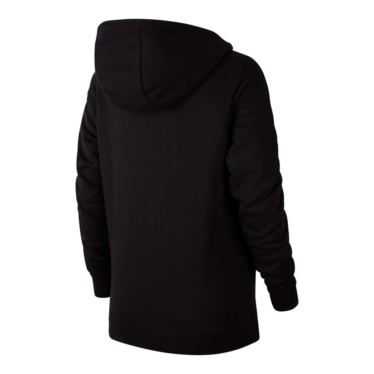 nike women's funnel neck hoodie black