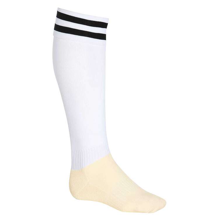 Burley Football Socks White  /  black US 12 - 14, White  /  black, rebel_hi-res