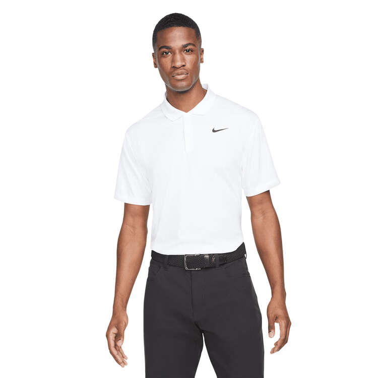 Nike Mens Dri-FIT Victory Golf Polo, White, rebel_hi-res