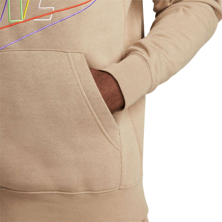 Nike Mens Club Fleece+ Pullover Hoodie, Beige, rebel_hi-res