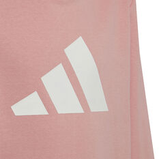 adidas Girls Future Icon 3 Stripe Hoodie, Mauve, rebel_hi-res