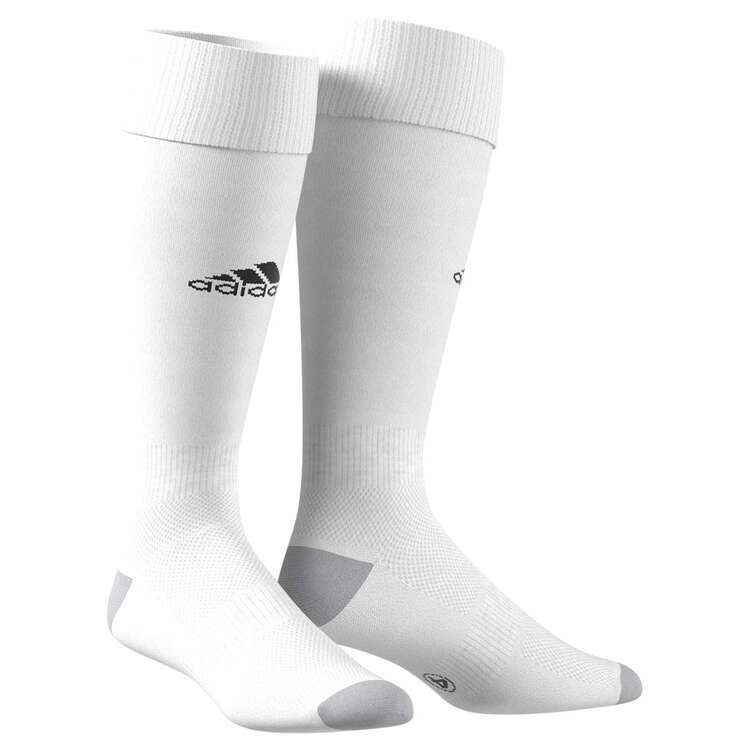 adidas Milano 16 Football Socks, White / Black, rebel_hi-res
