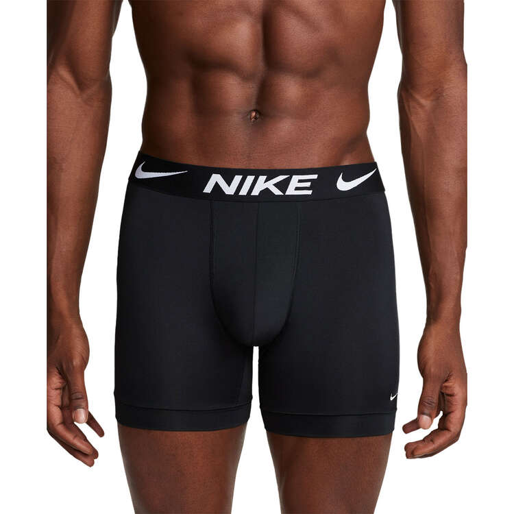 Nike Mens Essentials Micro Trunks 3 Pack Black S, Black, rebel_hi-res