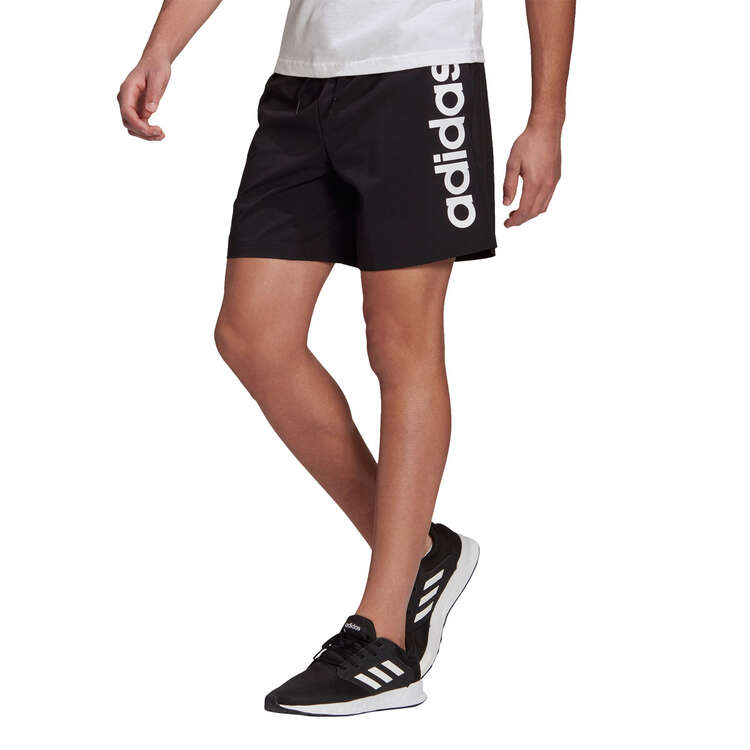 adidas Mens AEROREADY Essentials Chelsea Linear Logo Shorts Black XS, Black, rebel_hi-res