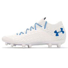 Under Armour Clone Magnetico Pro Football Boots, White/Blue, rebel_hi-res