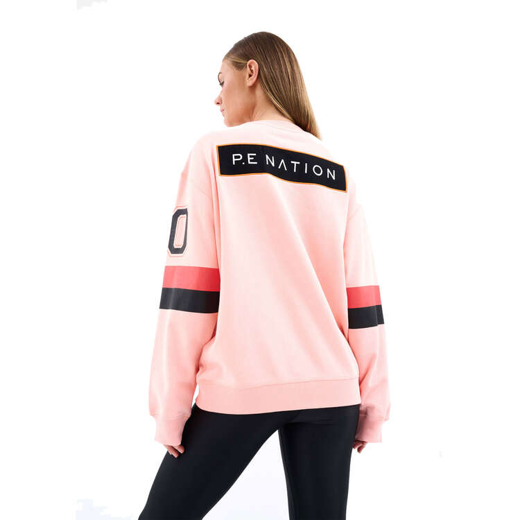 P.E Nation Womens Breakpoint Sweatshirt Peach XS, Peach, rebel_hi-res