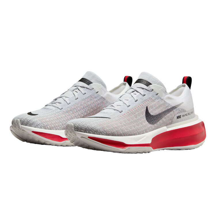 Nike ZoomX Invincible Run Flyknit 3 Mens Running Shoes, White/Red, rebel_hi-res
