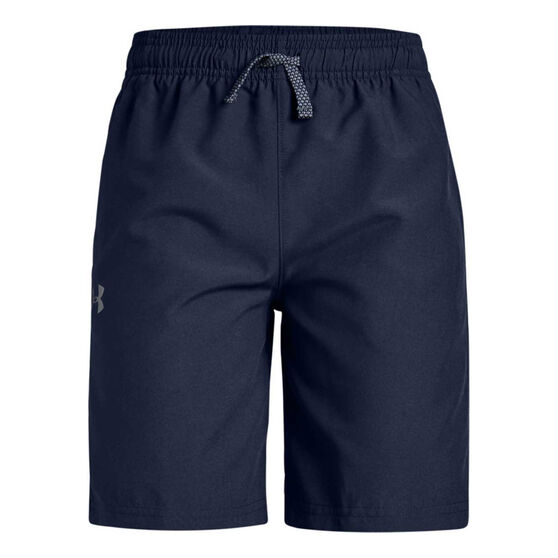 Under Armour Boys Woven Graphic Shorts, Navy, rebel_hi-res