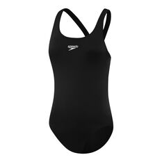 Speedo Girls Endurance Leaderback Swimsuit, Black, rebel_hi-res