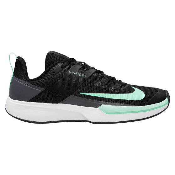NikeCourt Vapor Lite Mens Hard Court Tennis Shoes, Black/Mint, rebel_hi-res