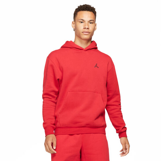 Jordan Essentials Mens Fleece Pullover Hoodie, Red, rebel_hi-res