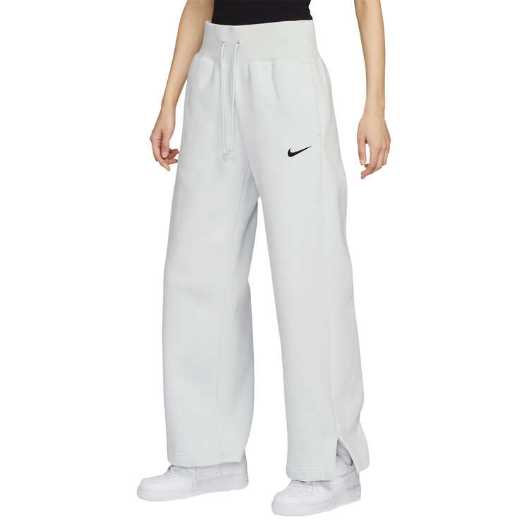 Nike Womens Phoenix Wide Leg Sweatpants Grey L