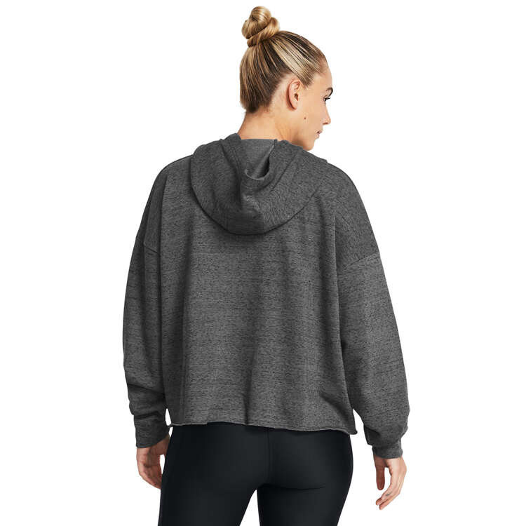 Under Armour Womens UA Rival Terry Oversized Hoodie Grey XS, Grey, rebel_hi-res